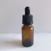 Botella cuentagotas de 10 ml para aceite esencial botella de vidrio marrón de 30 ml botella de muestra botella de esencia botella de aceite esencial color té