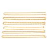Collar de Molde Invertido Chapado en Oro de Latón de Alta Calidad, Pez Pequeño de Oro Arena Vietnamita, Conejo, Trébol de Cuatro Hojas Collar Ancho para Mujer Suministro