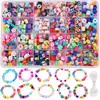 Kit de fabricação de pulseiras de argila de 24 grades transfronteiriças europeias e americanas Kit de fabricação de pulseiras de contas coloridas de 3 mm e 23 cores Kit de joias faça você mesmo