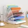 Suporte de armazenamento de arquivos prateleira de mesa porta-pastas porta-arquivos estante de livros organizador de arquivos material de escritório