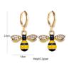 Pendientes con diseño de abejas e insectos, joyería transfronteriza europea y americana con girasoles, pendientes con colgante de aleación de girasol.