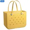 Bolsa de ocio portátil de almacenamiento al por mayor bolsa de playa para natación de verano bolso de mano moldeado por inyección integrado