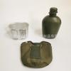 Conjunto de Garrafa de Água de Plástico Personalizada para Exterior Garrafa de Água Militar Lancheira de Alumínio Conjunto Militar à Moda Antiga de Três Peças Copo de Alumínio de 0,7L Conjunto de Bolsa de Cintura