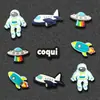 Serie de Astronautas, Accesorios para Zapatos Crocs, Dijes para Zapatos DIY con Temas del Espacio y Planetas, Compatibles con Hebillas de Zapatos Crocs para Hombre