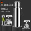 Taza Botella de Agua Termo Aislada para Hombres con Separación para Té, Taza con Separación de Té y Agua de Acero Inoxidable 316