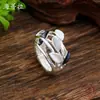 Anillo elástico geométrico hueco de esmalte con diseño de pétalo, muy vendido y de moda transfronteriza para mujer, anillo floral versátil simple y de alta gama