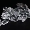 Colgante de Cristal Blanco Natural Hexagonal de Doble Punta con Agujero al por Mayor Accesorios para Joyería DIY Colección Caliente Transfronteriza Hecho a Mano