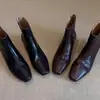 Botines Retro Cuadrados para Mujer Otoño e Invierno Nuevos Botines Chelsea Delgados y Versátiles Botas de Mujer Botines Cortos Botines Delgados