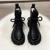 Botas Martin Estilo Británico Mujer 2026 Moda Otoño/Invierno Versátiles Calientes con Felpa Botas de Algodón Suela Gruesa Elevadoras Antideslizantes Botines