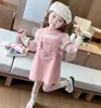 Suéter con Falda Kuromi para Niñas con Terciopelo Plus Nuevo Estilo Infantil 2025 Vestido para Bebé Niña Otoño e Invierno Vestido de Princesa