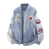 Jaqueta baseball estilo americano para homens, novo modelo primavera, outono e inverno 2026, jaqueta juvenil de corte solto, look de casal, casaco moderno para primavera e outono