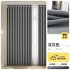 Cortinas Blackout para Dormitorio 100% Opacas Algodón Lino Grueso Balcón Ventana Saliente Dormitorio Principal Estilo Gancho Color Té con Leche 2025 Nuevo
