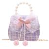 Bolsos para Niñas Bolsa Cruzada de Dibujos Animados de Princesita para Niña Bolso de Mano de Perlas Cadena Bolso de Hombro Venta al por Mayor Mini