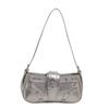 2025 Primavera y Verano Nueva Moda Remache Bolso de Motocicleta para Mujer Coreano Color Sólido Bolso de Hombro Bolso Cuadrado Pequeño Bolso Bandolera