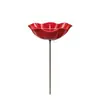 Nuevo Producto Palo de Jardín de Flor de Metal Hecho a Mano Alimentador de Pájaros de Flor de Metal Hecho a Mano