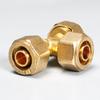 Conexión de tubería de aluminio plástico solar hebilla de cobre 1620 especificaciones completas 6 puntos accesorios para agua caliente y fría codo directo tee