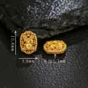 Accesorios Plata Chapado en Oro Cuerpo Completo S925 Estilo Antiguo Hueco Rábano Feliz Conejo Agujero Pasante DIY Nuevo Estilo Chino Versátiles Accesorios