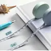 Fita métrica portátil estilo nórdico, fita métrica macia pequena e fofa para medir medidas corporais, mini fita métrica de couro para medir a circunferência da cintura de roupas