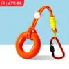 Chaveiro de anel de aperto criativo transfronteiriço para alívio de estresse, mini treinador de dedos colorido, dispositivo de aperto para alívio de estresse, pingente de mochila