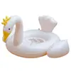 Boia Inflável com Protetor Solar, Boia de Assento de Cisne para Bebê, Boia de Assento Infantil Antiviro, Boia Flutuante Espessada com Assento entre as Pernas