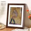 Moldura de madeira para fotos parede a3A4 moldura de papel 4k 8K moldura aberta esboço infantil pintura a óleo montada 12 polegadas 16 moldura