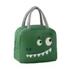 Bolsa de hielo portátil con aislamiento térmico para almuerzo, bolsa de comida portátil de dibujos animados, bolsa linda para lonchera de mascota, bolsa para mantener la frescura, tela Oxford engrosada