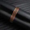 Pulseras Abiertas Transfronterizas Europeas y Americanas para Hombres y Mujeres, Pulseras Magnéticas de Plata Antigua, Tótems Tallados de Árbol de la Vida Retro, Pulseras de Estilo Étnico
