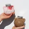 En stock Taza Gato Red de Celebrum Linda Botella de Té de Leche Vaso de Plástico 500ml Empaque Desechable Taza de Té de Leche