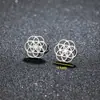 Brincos Minimalistas Europeus e Americanos em Aço Inoxidável com Formato de Coração, Flor, Animal Coelho para Mulheres, Acessórios de Orelha Geométricos Estilosos