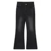 Jeans acampanados estilo americano para mujer, nuevo modelo otoño 2026, de tiro alto, adelgazantes, con un diseño de pierna ancha fluido para estudiantes de secundaria y preparatoria.