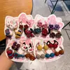 Nueva Cuerda para el Cabello de Resina Oscura con Dibujos de Animales para Bebés que No Daña el Cabello, Niñas de Jardín de Infancia Animales Flores 5 Pares