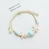 Pulsera de Cerámica Tejida con Diseño de Nicho, Sensación de Alta Gama, Dulce y Versátil para Mujeres, Pulsera Artística de Concha Marina, Joyería de Costa