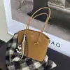 Bolso Cubo de Moda Transfronterizo, Nuevo Bolso de Invierno para Mujer, Bolso de Hombro Popular de Moda Retro, Bolso Tote Casual Texturizado