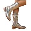 Botas Transfronterizas Europeas y Americanas para Adultos Europeas y Americanas 2024 Nuevo Comercio Exterior Botas de Talla Grande Zapatos de Tacón Grueso Venta al por Mayor Talla Grande