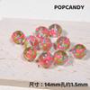 Accesorios de cuentas pintadas a mano material POPCANDY ambiente cuentas DIY hecho a mano cuentas sueltas multicolor cadena para teléfono móvil dopamina