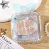 Estuche con juego de pegatinas para uñas para usar, diseños sencillos de dibujos animados con pedrería, varias pegatinas de uñas desmontables