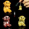 Madera de Sándalo DIY Tallado Dibujo Animado Monito Tonto Lindo Nuevo Producto Creativo Cadena para Teléfono Móvil/Llavero Colgante Accesorios Pequeños