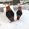 Reloj sencillo de moda estilo coreano para pareja para mujer, correa fina casual de color caramelo de verano, modelo popular para transmisiones en vivo, reloj de mujer con esfera pequeña