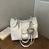 Bolso de mano de moda para mujer 2026 nuevo versátil para el trabajo cadena de perlas texturizada gran capacidad bolso de hombro informal tote