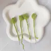 Folhas de Lírio-do-Vale de Crochê, Porta-Flores de Não-Me-Esqueças de Lã, Cravos Prontos, Tulipas, Rosas, Não-Me-Esqueças, Girassóis, Rosas