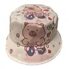 Chapéu de pescador de desenho animado infantil melodia transfronteiriça meninos e meninas fofo desenho animado kulomi chapéu balde chapéu de sol infantil