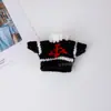Ropa para muñeca de 10 cm, camiseta de manga corta, chaleco para muñeca, colección de atuendos para muñeca Labubu de 17 cm