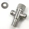 Válvula Triângulo Estendida Aço Inoxidável 304 Válvula Angular Válvula Triângulo Espessada Chave para Aquecedor a Gás Água Banheiro Válvula de Parada de Água