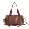 Bolso Retro Coreano para Mujer 2025 Otoño e Invierno Nuevo Bolso Sencillo tipo Almohada Bolso de Hombro Gran Capacidad Bolso de Axila