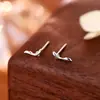 Brincos de Peixe Pequeno em Prata Pura S999, Novos Brincos de Alto Padrão, Delicados e Compactos, Amigáveis ao Ouvido, Design Nichado, Acessórios de Orelha para o Dia a Dia