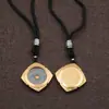 Colgante de moneda Shangui hecho de plata tibetana, colgante de moneda de cinabrio estilo chino vintage, accesorio de collar de hebilla de paz retro
