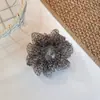Diadema de Malla con Estampado de Leopardo Coreano para Cabello, Sujetador de Cola de Caballo, Alta Elasticidad, No Daña el Cabello, Accesorio para el Cabello con Forma de Flor, Accesorio para Moño