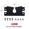 Accesorios de Modificación de Soportes para Cubo de Pesca de Balsa DIY Tablero Liberador de Línea para Caña Micro Plomo de Pesca de Balsa Soporte para Caña Cubo Cuadrado Soportes Delanteros y Traseros