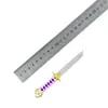 Delta Periférico Cuchillo de Mousse Arma de Combate Cercano Modelo de Metal Atrezo de Juego Juguete de Metal Adorno 14cm