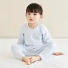 Ropa de Otoño y Pantalones para Bebé Otoño e Invierno Niños Algodón Puro Base Ropa de Dormir Niños Niñas Conjunto Separado de Ropa Interior Cálida para Bebé